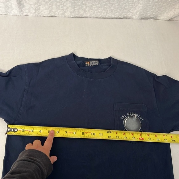 THE HUNDREDS TELEMUNDO NAVY BLUE TEE SHIRT MEDIUM - Picture 11 of 12